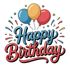 happy birthday balloons
