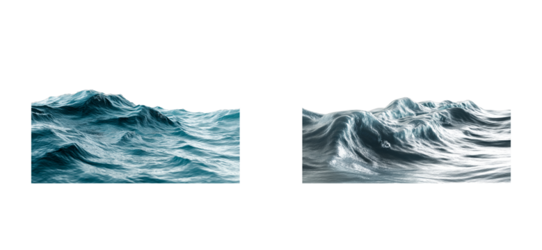 Dynamic ocean waves and sea surface textures