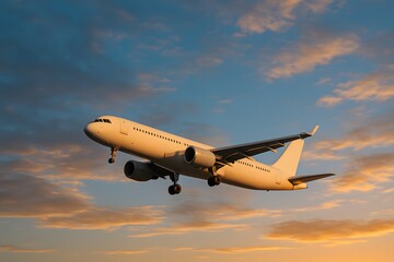 Airplane Flight Aviation Travel Sky Sunset Transport Business Jet Airliner