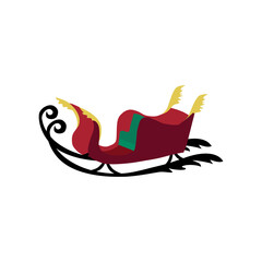 Christmas sleigh  illustration-hand drawn

