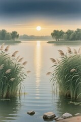 Gongbi Style Painting The High