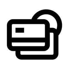 Obraz premium Financial Loan and Credit Outline Icon