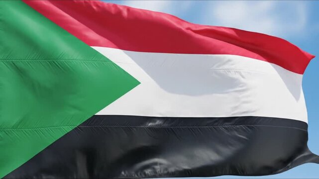 Waving Flag of Sudan A Symbol of Sudanese National Identity and Pride