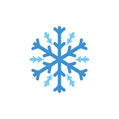 Elegant blue snowflake perfect winter holiday design