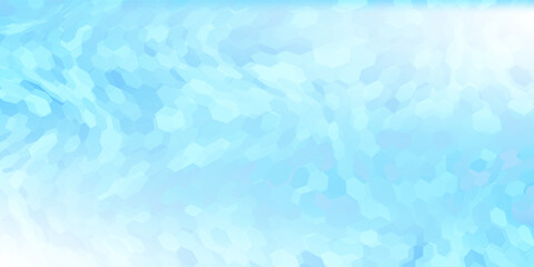 Abstract blue and white hexagon background. Futuristic digital hi-technology banner. Healthcare background. Vector