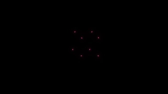 Pink Neon Arrows Icon with Up and Down Symbols on Transparent Background direction movement. Alpha Channel.