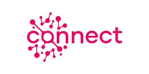 connection logo simple, molecule logo, logo design abstract connection icon vector illustration
