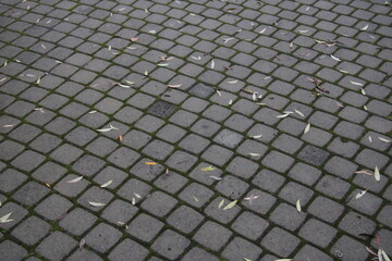 cobblestone road, paving stones,