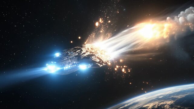 Сomet turns into an alien spaceship and flies toward Earth