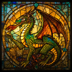 Stained Glass Dragon