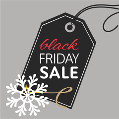 Black Friday Sale Tag.


