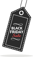 Black Friday Sale Tag - Vector Image for Web.


