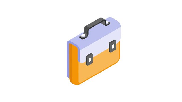 Business portfolio vector design, an amazing animated icon of business bag in editable style
