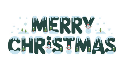 Merry Christmas: Festive holiday message, joyful winter season theme. Capturing the spirit of togetherness and celebration.