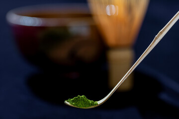 茶道　抹茶のイメージ撮影
