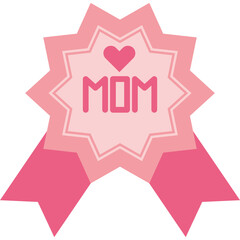 Mothers Day Medal Illustration