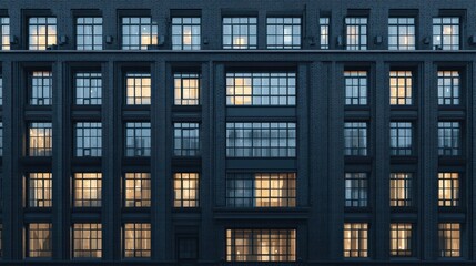 Obraz premium Residential apartment structure urban house with window 