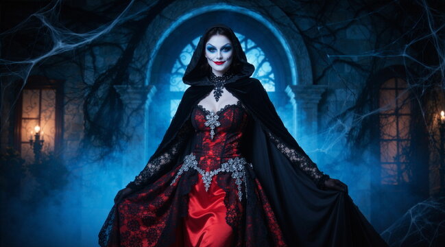 Kobiety w przebraniach na Halloween. Piękne stylizacje i klimat typowo Halloweenowy.