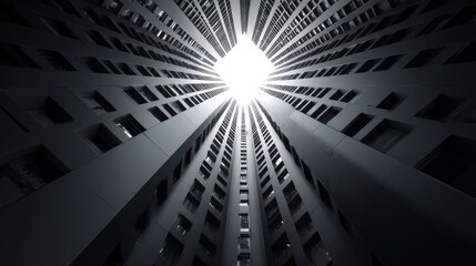 modern urban apartment living building