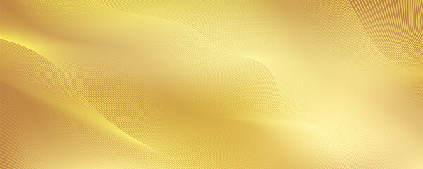 Contemporary technology cover design with gold background and geometric patterns. Premium gold vector technology background for business templates, digital certificates.