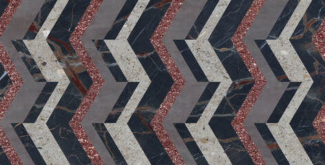 background of a 3 dimensions marble geometry pattern for ceramic floor and wall tile decoration.