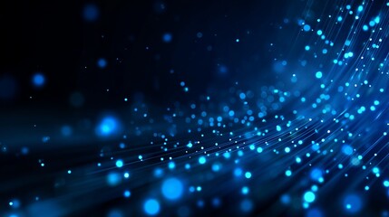Dive into the digital future with this stunning blue data stream background perfect for tech startups and innovative digital solutions visuals