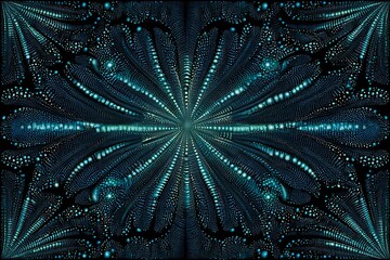 Intricate Pattern Design With Radiating