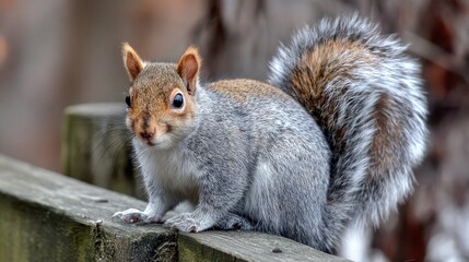 Charming Western Gray Squirrel: A Delightful Encounter with Nature's Adorable Rodent