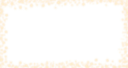 Shimmer Particle Frame on Transparent Background