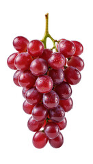 Fototapeta premium red grapes bunch isolated on white background.