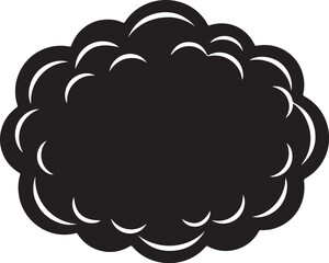 radial circles scallop shape icon vector isolated on white background