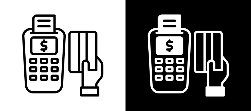 Payment System whiteblack icon
