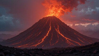 Fototapeta premium Volcano 