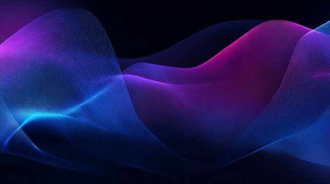 Modern abstract background with vibrant neon waves perfect for tech presentations, futuristic branding, and eye catching website designs