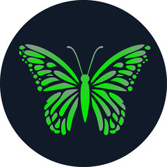 butterfly logo silhouette illustration