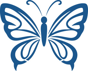 butterfly logo silhouette illustration
