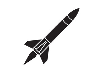 Tomahawk air rocket icon,Tomahawk air rocket solid vector