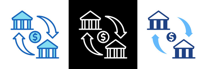 Bank Transfer triplestyle icon