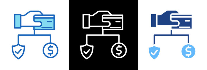 Secure Transaction triplestyle icon