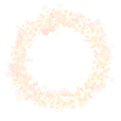 Abstract Light Circle Frame with Transparent Background