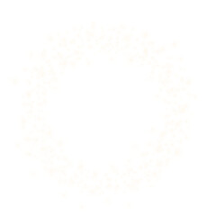 Shiny Round Light Frame on Transparent Background