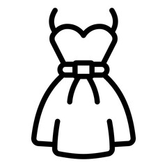 dress icon vector