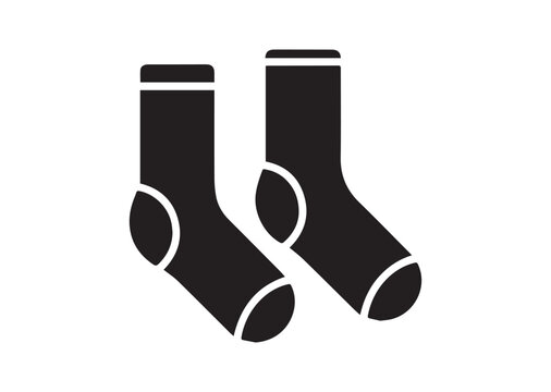 Clean socks icon, Clean socks solid vector