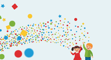 Fototapeta premium Cartoon woman in warrior pose on yoga mat in bright room.