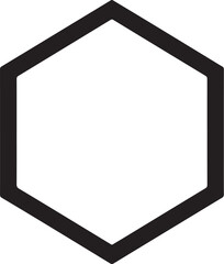  Hexagon icon vector , geometry hexagonal six sided polygon hexagon line