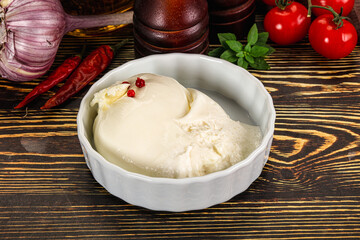 Italian soft young cheese burrata
