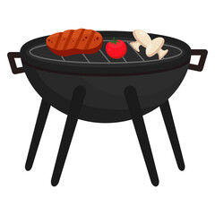 BBQ Party Illustration