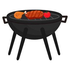 BBQ Party Illustration