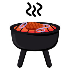 BBQ Party Illustration