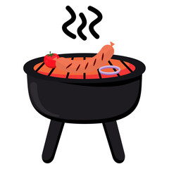 BBQ Party Illustration